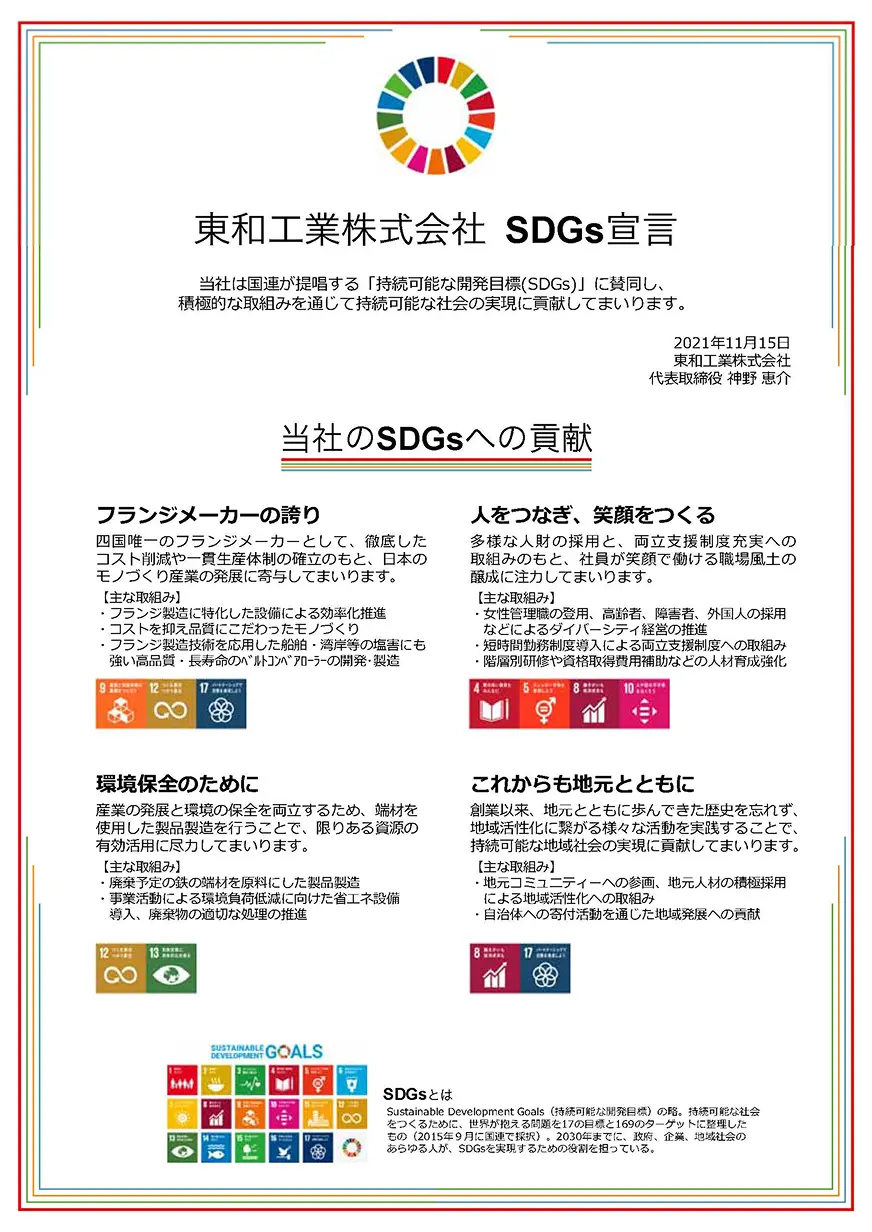 SDGs認定証